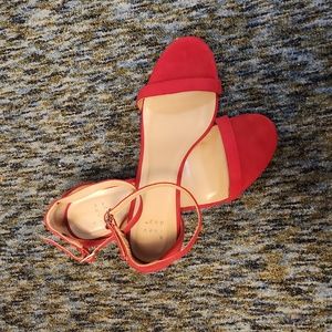 Red High Heel Shoes size 11 4 inch heel